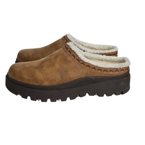 Skechers Brown Slip-On Clogs with Faux Fur Lining Unisex Size US 11